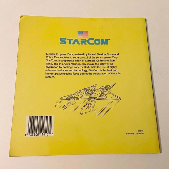 Vintage 1988 StarCom Doom In Space Book By Dwight Jon Zimmerman Golden Book - Picture 2 of 14